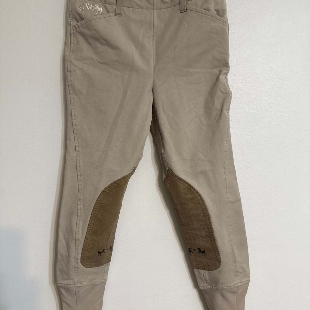 Equine Coolmax Riding‎ Pants Youth 14 Side Zip Horse Breeches